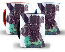 Comprar Caneca Pantera Negra Cerâmica Alça Preta Xícara + Caixa