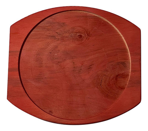 Plato De Carne De Hierro Fundido Con Base De Madera, Tamaño