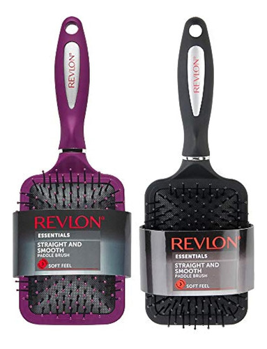 Revlon Straight - Smooth Red / Black - Juego De 2 Pinceles P