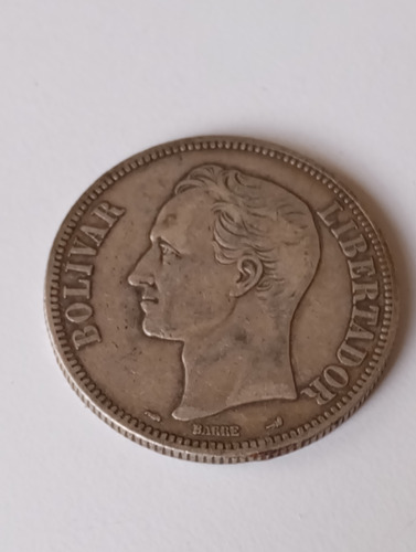 Moneda De 5 Bs De 1904