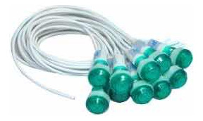 Kit C/ 4 Sinaleiro Led Lp14 Olho De Boi 110v Cores