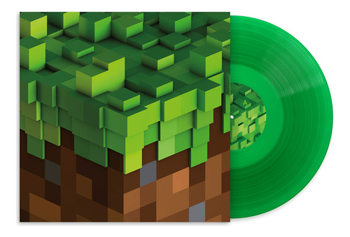 Vinilo Minecraft Volume Alpha Transparente Verde