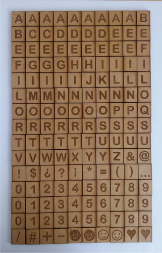 Letras Tipo Scrabble Magnéticas