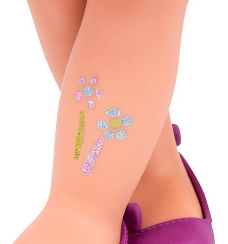 Muñeca Rosalyn Tatuajes Temporales De Glitter Our Generation