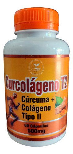 Cúrcuma Con Colágeno Tipo 2 500mg (60 Cápsulas Naturales)