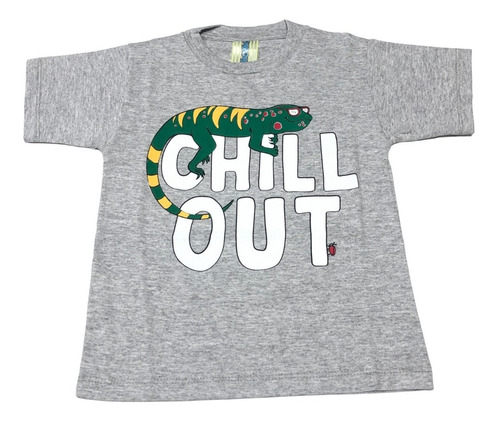 Remera Manga Corta Nene Bebe Iguana Chill Veo Veo