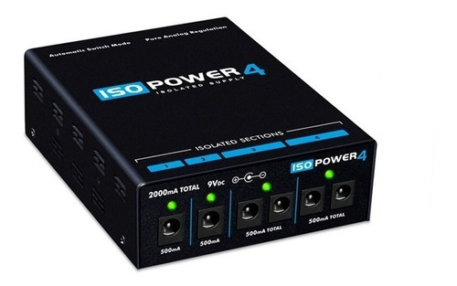 Fonte Landscape Isopower 4 Pedais Isolada Preta 9v