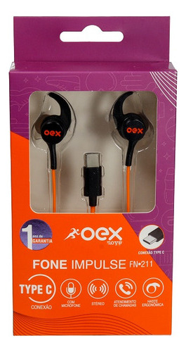 Fone Com Microfone Impulse Oex Move Pr/lr Fn211