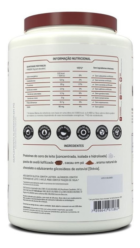 Whey Fresh Whey Chocolate Belga E Avelã - Pote 900g Dux