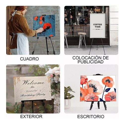 Caballete Para Pintar Ajustable Y Portátil Pintura Plegable