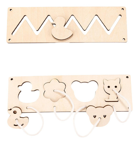 2 Juegos De Mesa Ocupados De Madera, Rompecabezas De