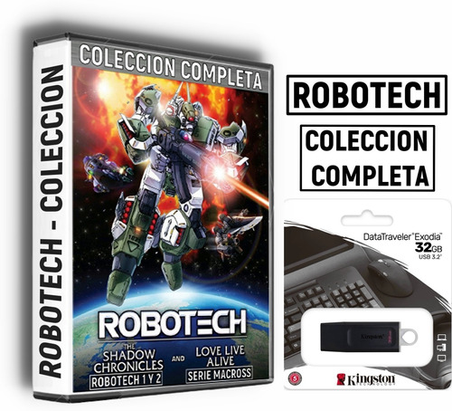 Robotech Serie Completa + Peliculas  Usb