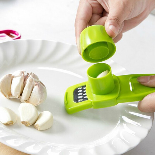 Mini Molinillo De Ajo Manual De 3 Piezas, Prensa De Ajo, Pur