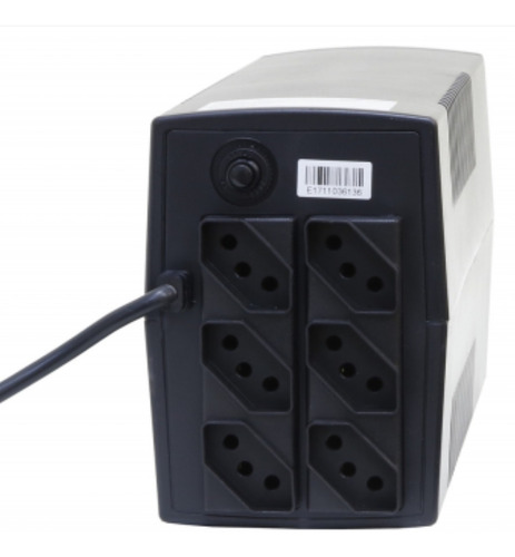 No break JBR Guard 1200VA entrada e saída de 120V com entrada e saída de 120V CA preto