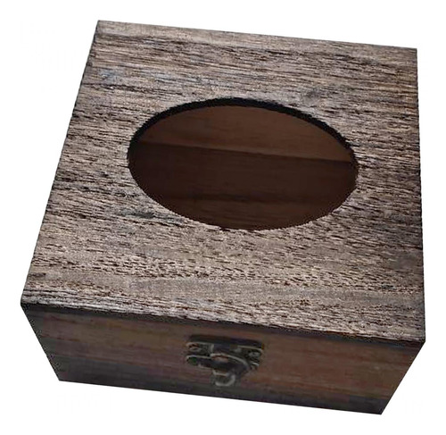 Caja De Pañuelos De Madera, 13cm X 13cm X 7,8cm