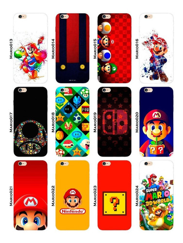 Funda Case Jelly Motorola Moto C Xt1756 Mario Bros Game Retr