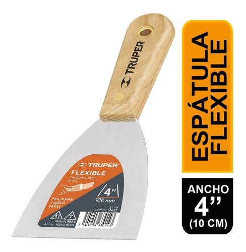 Espatula Flexible 4' Truper 14450