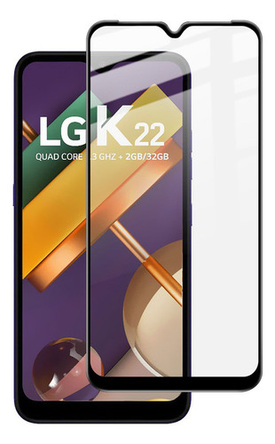 Vidrio Templado Completo Para LG K22 / LG K22 Plus