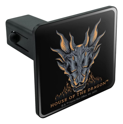 House Of The Dragon Skull Tow Trailer Hitch Cover Plug Inser