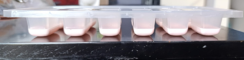 Cubetera Silicona Plástico 12 Hielos Cubitos Freezer Cocina Rosa