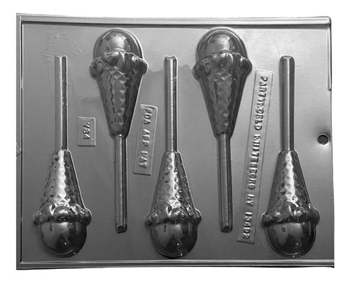 Molde De Caramelo De Chocolate Para Piruletas De Cono De Hel