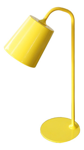 Lámpara Portátil Alta Metal Blanca/negra/amarilla