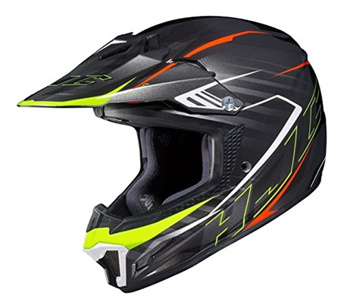 Casco De Moto Talla S, Color Negro-amarillo, Hjc Helmets