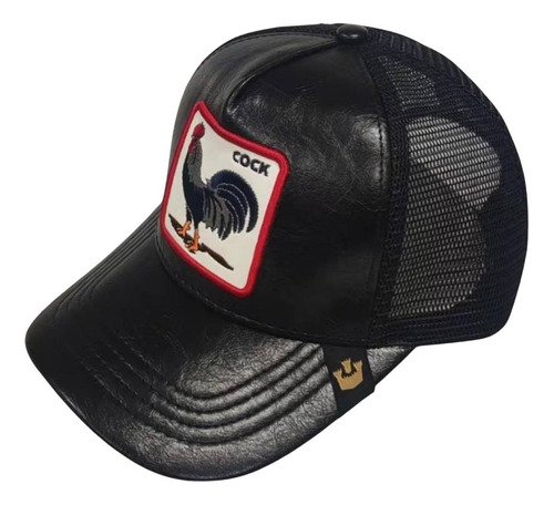 Gorra Trucker Gallo Cock Vinipiel Animales Compatible