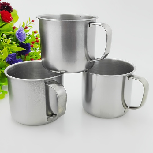 1pc Taza Portátil De Acero Inoxidable 304 Duradera Para