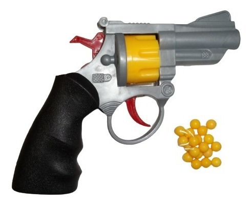 Juguete Revolver 15 Cm Carga Hasta 8 Balines