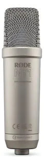 Micrófono Rode NT1 Condensador Cardioide color plateado