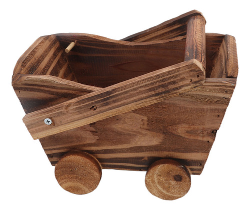 Carrito De Madera Para Macetas, Carretilla De Madera Resiste