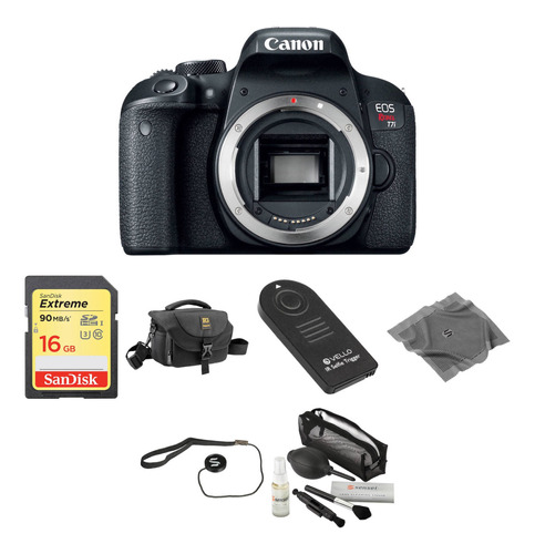 Canon Eos Rebel T7i Dslr Camara Body Basic Kit