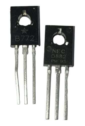 B772 D882 Transistores Driver Pnp Npn (pack 8 Unidades)