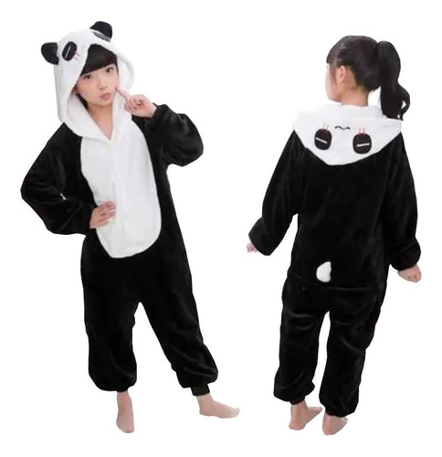 Pijama Enterito Plush Para Niño Niña De Panda