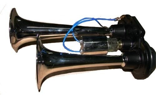 Imagen 5 de 8 de Bocina De Aire Para Camion Electrovalv 2 Cornetas 12v 24v