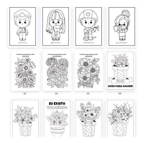 Pacote De Desenhos Infantis P/ Colorir 270 Folhas Em Pdf