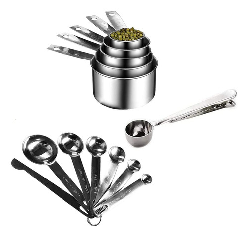 Kit De Cuchara Dosificadora De Cocina De Acero Inoxidable De