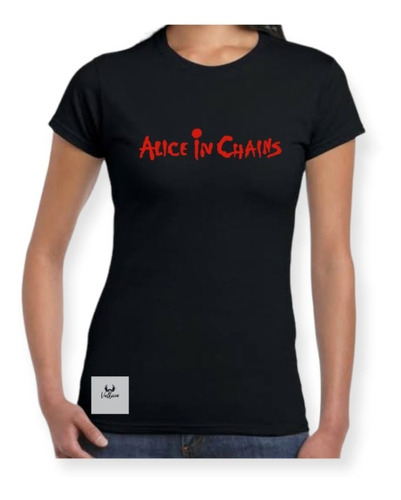 Playera Alice In Chains Logo Dama