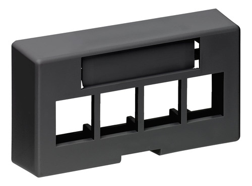 Leviton 49910-ee4 Quickport 4 - Placa Frontal Modular De 4 P