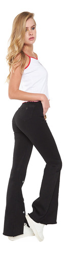 Jeans Mujer Flare 1369 Negro Paradise Jeans