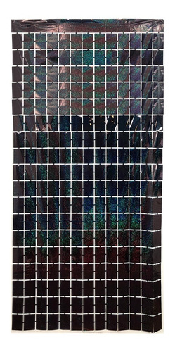 Imagen 3 de 4 de Cortina Metalizada Panel De Espejos 2 X 1 Mts Decoración