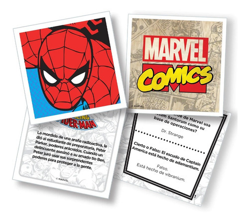 Juego De Mesa Trivia Box Marvel Novelty En Español (Usado)