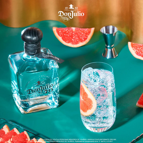 Caja De 12 Pz Tequila Don Julio 70 Cristalino Añejo 700 Ml