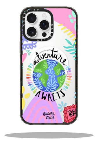 Funda Adventure Waits Estilo Casetify Para Iphone Transparente Iphone 15