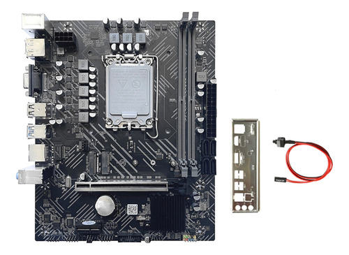 Placa Base H610+cable De Conmutador+deflector Lga1700 Ddr4 P