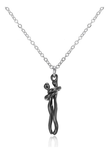 Collar Con Colgante, Collar Moderno Con Forma De Abrazo, Col