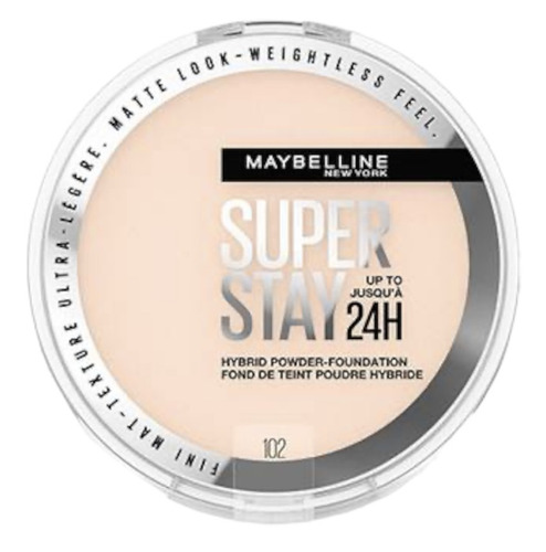 Base de maquillaje en crema Maybelline polvo cremoso Hybrid hybrid powder 24 hrs tono 102 - 3floz 60g