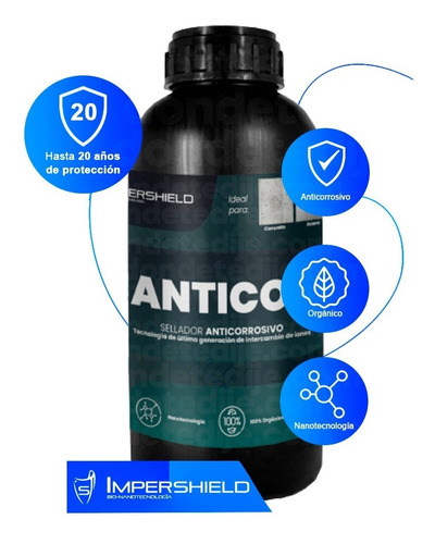 Anticor Sellador Anticorrosivo Protector Impregnador 1 Litro