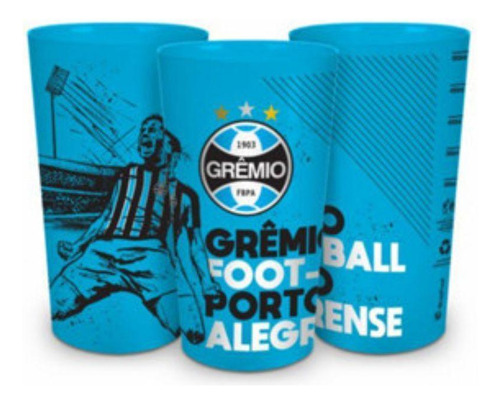 Copo Grêmio Tricolor Gaúcho Plástico 500ml Colors Licenciad